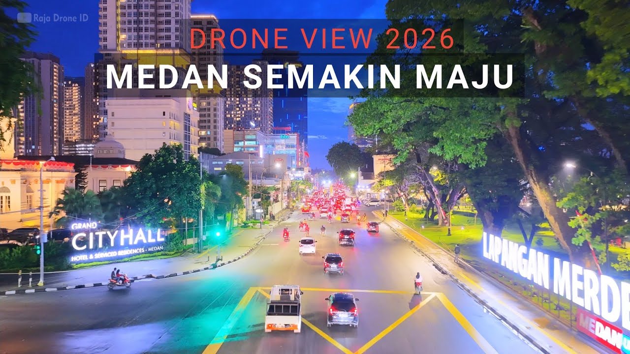 Kote Medan Semakin Maju dan Tertata Rapi, Drone View 2026