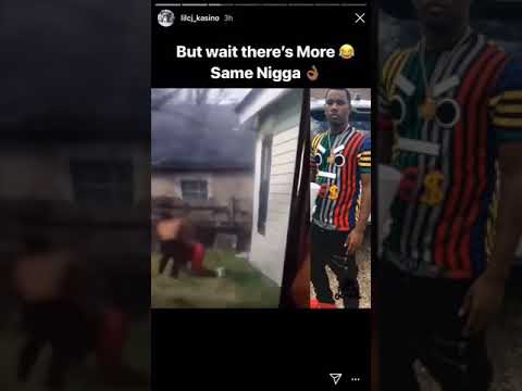 Lil cj kasino post go yayo home boy lil Ronnie get beat up