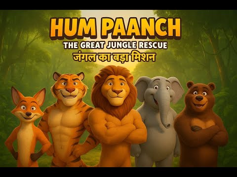 Hum Paanch: The Great Jungle Rescue | जंगल का बड़ा मिशन | CGI | 3D Animated Short Film