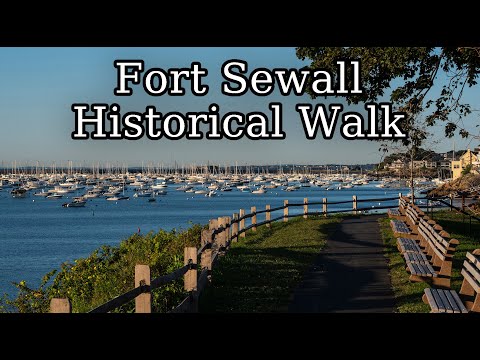 [4K] Historical Sunrise Walk on Fort Sewall Marblehead Massachusetts