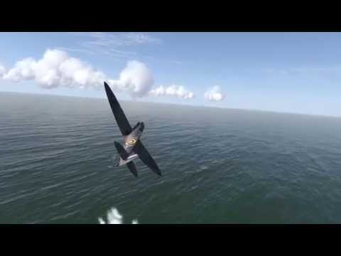 Spitfire x Bf-110 dogfight, il2 cliffs of dover
