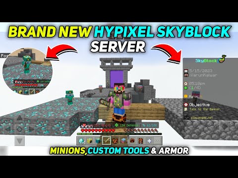 Bug Wheel - Brand New Hypixel Skyblock Server Released For Minecraft Pe!!
