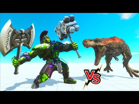 HULK WARIOR vs ALL UNITS IN DEATH FALL-Animal Revolt Battle Simulator