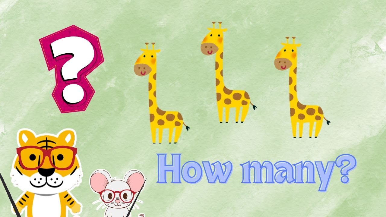 How many animals do you see? | Counting Fun 5 🐯🐭