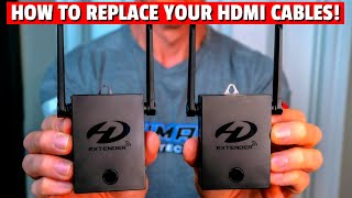 How To Replace Your HDMI Cables - BEST 4k Wireless HDMI Kit - BMOSTE