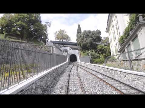 Fahrt mit der standseilbahn Lugano