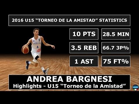 Andrea Bargnesi - Highlights - Torneo dell'Amicizia 2016