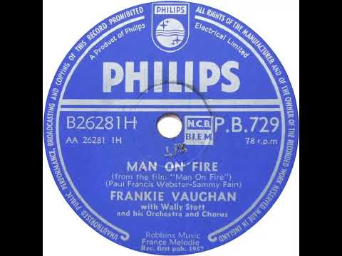 UK New Entry 1957 (127) Frankie Vaughan - Man On Fire