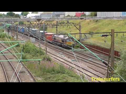 DB Class 66 No. 66125 on 4S49 Daventry - Grangemouth @ Crewe Salop on 23.07.16 - HD