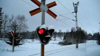 preview picture of video '[SJ] InterCity nr. 80 from Stockholm C. to Östersund C. closing Ockelbo.'