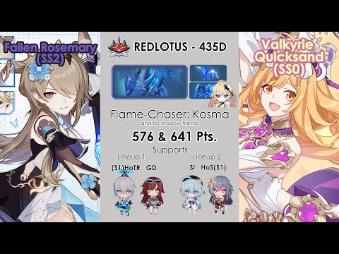 Honkai Impact 3rd: Ex Abyss Redlotus (435D) | Flame-Chaser: Kosma (Qua Damage Bonus)| FR & VQ