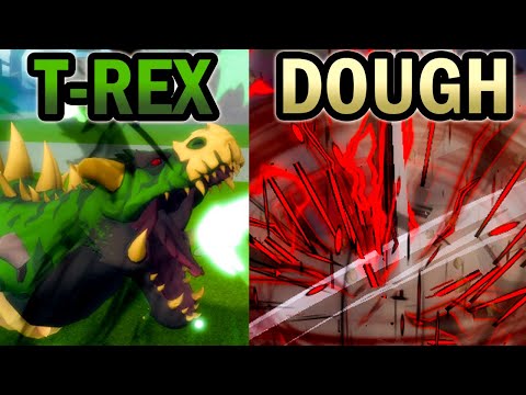 T-Rex VS Dough | PVP | Blox Fruits