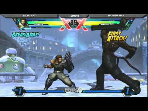 FGTVLive UMvC3 (4/21/12) Sessions - PR Balrog Vs. Bronson Tran FT3 Set 1