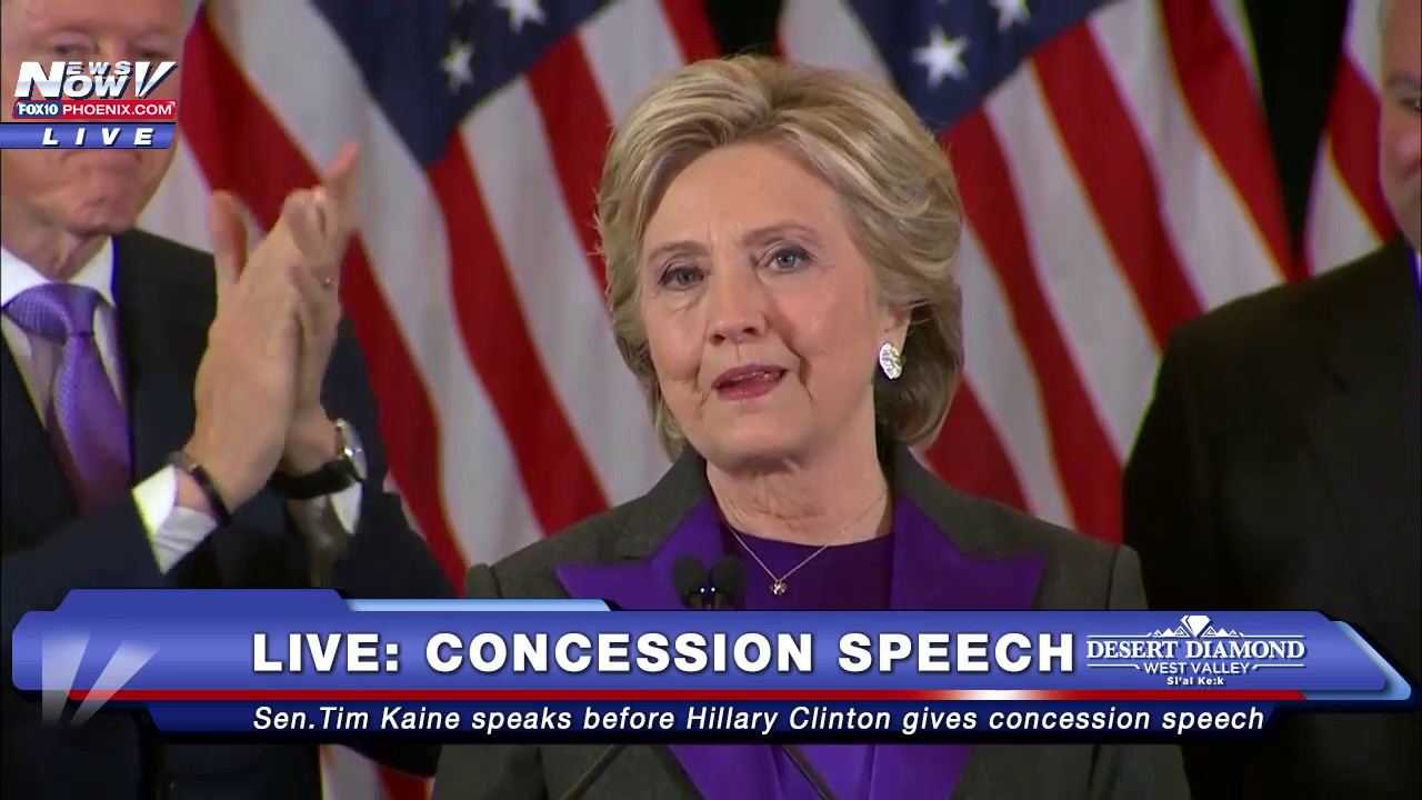 IT'S OVER: Hillary Clinton Gives Concession Speech, Describes 2016 Election Loss as "Painful" FNN thumnail