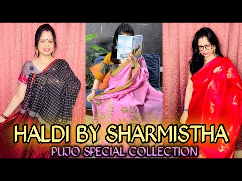 HALDI BY SHARMISTA BOUTIQUE||ZARI BENARASI SAREE COLLECTION @Online_fashion26