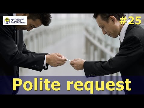 Business English. Lesson- 25. Polite request