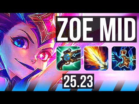 ZOE vs YONE (MID) | Penta, 14/2/16, 49k DMG, Godlike | KR Master | 25.23