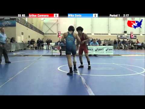 Arthur Carmona vs. Mike Soria at 2013 ASICS University Nationals - GR