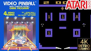 Video Pinball Atari 2600 4k Gameplay