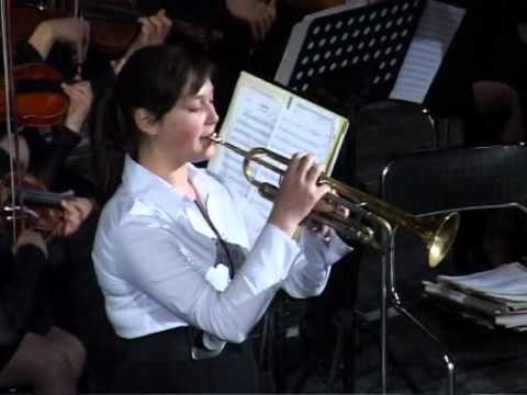 Zdravka Vasileva- 13 years  Lev  Kogan trumpet concert #1 Es dur
