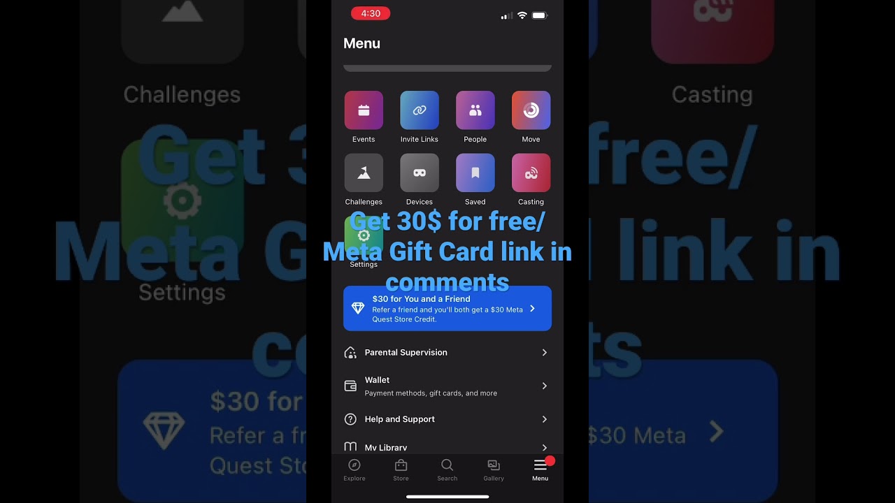 Get $30 for free Meta Quest