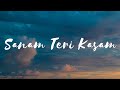 Sanam Teri Kasam Lyrical Harshvardhan Mawra Ankit Tiwari Palak M Himesh Reshammiya Sameer