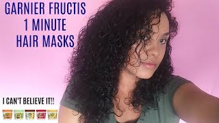 Garnier Fructis 1 Minute Hair Masks..DO THEY REALLY WORK? | Is it worth it?