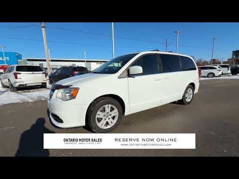 2018 Dodge Grand Caravan Crew Plus 2WD in White for sale at Ontario Motor Sales in Oshawa, ON