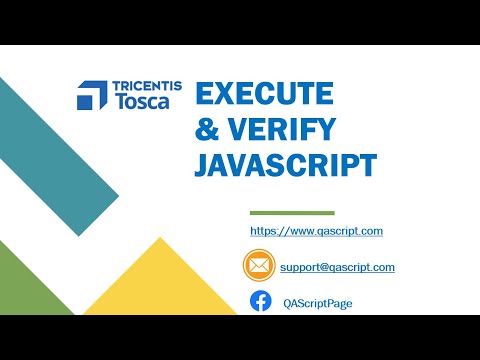 Tosca Tutorial Lesson 26 Execute Javascript Verify Javascript Call Tbox Html Modules