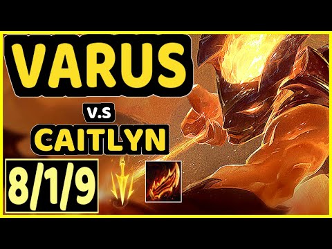 SNEAKY (VARUS) vs CAITLYN - 8/1/9 KDA BOTTOM ADC GAMEPLAY - NA Ranked DIAMOND