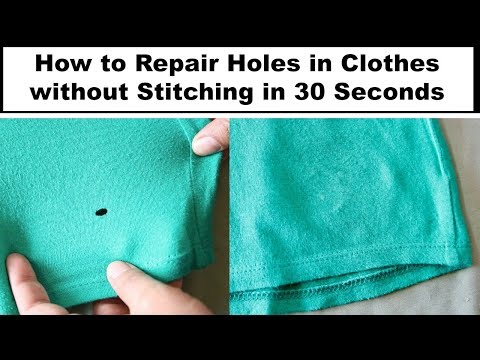 How to Repair Holes in Clothes Without Stitching, Using an Iron in 30 Seconds