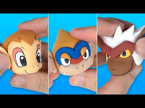 Pokémon Figures Making - Chimchar line(Monferno, Infernape)!! | Clay Art