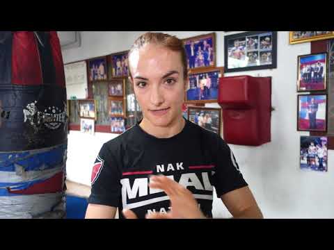Sylvie's Muay Thai Technique Vlog - Not at "pad holder" Range