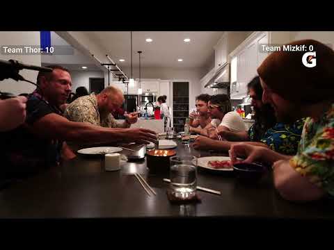 Knut DESTROYS his plate before anyone else even touches theirs!