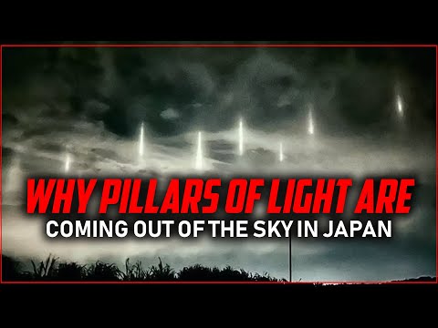 Pillars Of Lights Are Coming Out Of The Sky In Japan