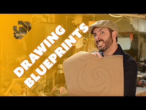 Drawing the Deku Shield Blueprints in Inkscape - Prop: Shop