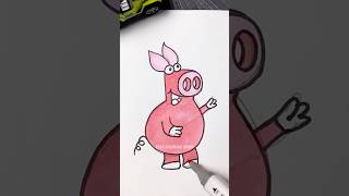 Easy and Cute Pig Drawing Tutorial for Kids 🐷 | Step-by-step Kids Drawing Tutorial #drawing4kids