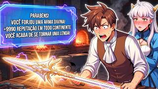 POBRE Recebeu o Titulo de Ferreiro DIVINO e a Habilidade de Criar Armas Lendárias¹⁵ - Manhwa