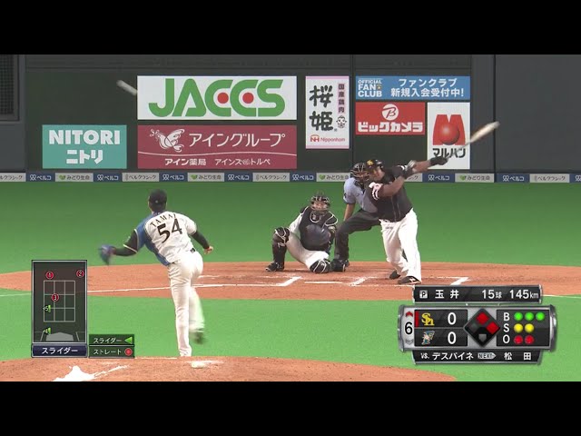 【6回表】ホークス・デスパイネ 試合の均衡を破る先制タイムリーを放つ!! 2019/8/2 F-H