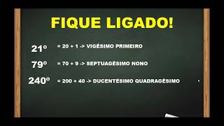 Hora da aula -  Matemtica - Nmeros ordinais