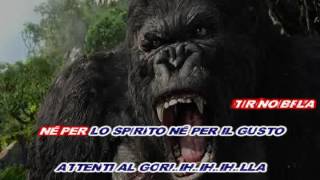 Fabrizio De Andrè - Il gorilla (karaoke - fair use)