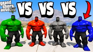 Download lagu Dad Green Hulk Vs Dad Red Hulk Vs Dad Grey Hulk Vs Dad Blue Hulk Epic Battle In GTA 5! mp3