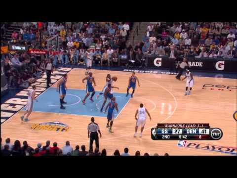 Rookie Harrison Barnes, highest scoring Warrior in game 5 vs. Nuggets 4-30-13