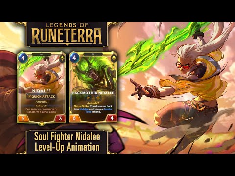 Legends of Runeterra - Soulfighter Nidalee Level-Up Animation