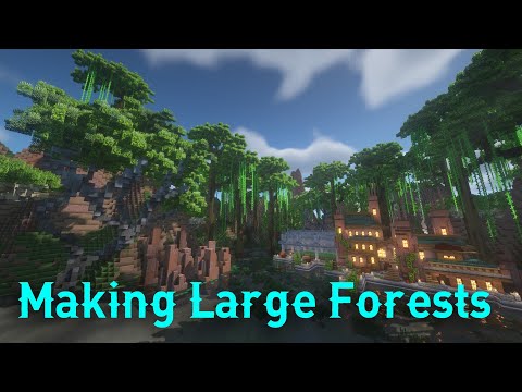 How To Make Large Forests In Minecraft Easy - World Edit Tutorial
