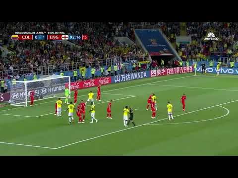Colombia (1) - 1 Inglaterra Gol de Yerry Mina