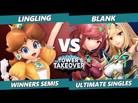 Towers Takeover 15 Winners Semis - LingLing (Daisy) Vs. Blank (Pyra Mythra) SSBU Ultimate Tournament