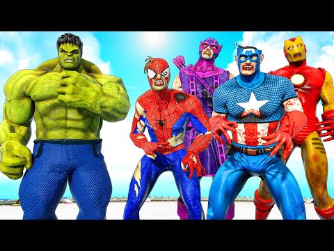 BIG HULK vs THE AVENGERS ZOMBIE - SUPER EPIC BATTLE | KjraGaming