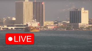 🟢 Kingston Harbour LIVE 24/7 – Jamaica Waterfront View 🇯🇲 live webcam