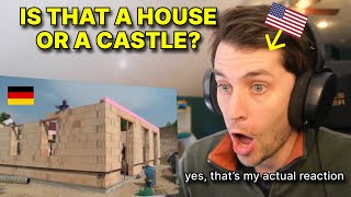 American reacts to how GERMAN HOUSES are made! (WOW)